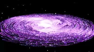 银河大气唯美粉色视频的预览图